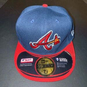 Atlanta Braves on field new era fitted hat